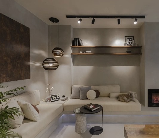Modern Villa with microcement flooring in Dubai